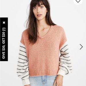 XS NWOT Madewell Colorblock Sweater
